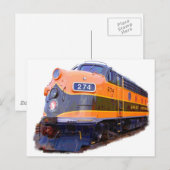 全鉄道機関車 ポストカード (正面/裏面)