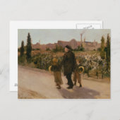 全霊の日， c.1882 ポストカード (正面/裏面)