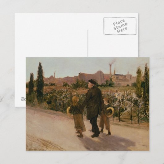 全霊の日， c.1882 ポストカード (正面/裏面)