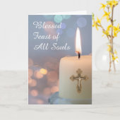 全霊の饗宴11月2日ライトキャンドル カード (黄色い花)