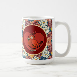 全面フラワーデザイン コーヒーマグカップ