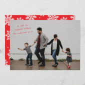 全面写真のモダンデザイン シーズンカード (正面/裏面)