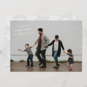 全面写真のモダンデザイン シーズンカード (正面/裏面)