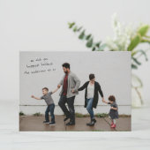 全面写真のモダンデザイン シーズンカード (スタンド正面)