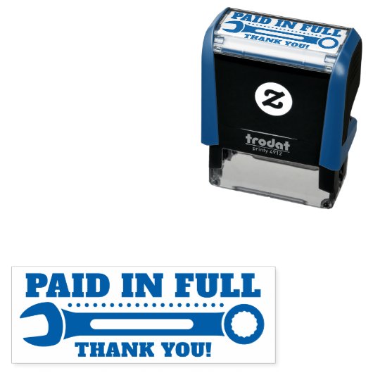 全額お支払いいただきありがとうございます!レンチ自己スタンプ セルフインキングスタンプ (インサイチュ)