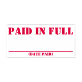 「全額お支払い」ゴム・スタンプ セルフインキングスタンプ (デザイン)