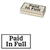 全額で支払う。 ラバースタンプ (押印)