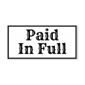 全額で支払う。 ラバースタンプ (インプリント)
