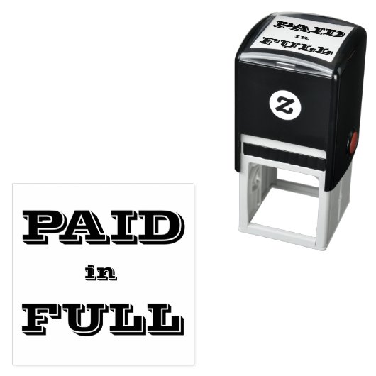 全額の印紙で支払われる セルフインキングスタンプ (インサイチュ)