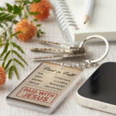 全額を支払う キーホルダー (正面右)