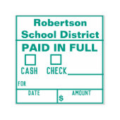 全額印紙で支払われる セルフインキングスタンプ (デザイン)