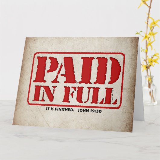 全額支払い カード (黄色い花)