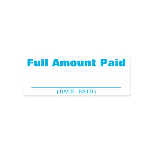 「全額支払い」ゴム印 セルフインキングスタンプ (デザイン)
