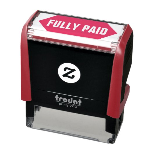 「全額支払い」ゴム印 セルフインキングスタンプ (商品)