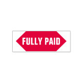 「全額支払い」ゴム印 セルフインキングスタンプ (デザイン)