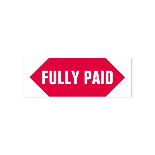 「全額支払い」ゴム印 セルフインキングスタンプ (デザイン)