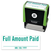 「全額支払い」ゴム印 セルフインキングスタンプ (インサイチュ)