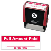 「全額支払い」ゴム印 セルフインキングスタンプ (インサイチュ)