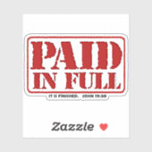 全額支払い シール (シート)