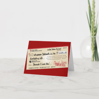 全額支払われるイエス・キリストの点検によって救われて カード