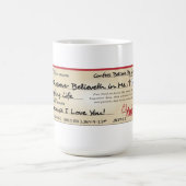 全額支払われるイエス・キリストの点検によって救われて コーヒーマグカップ (中央)