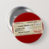 全額支払われるイエス・キリストの点検によって救われて 缶バッジ (正面&裏面)