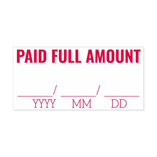 「全額支払済」ゴム印 セルフインキングスタンプ (デザイン)