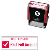 「全額支払済」ゴム印 セルフインキングスタンプ (インサイチュ)