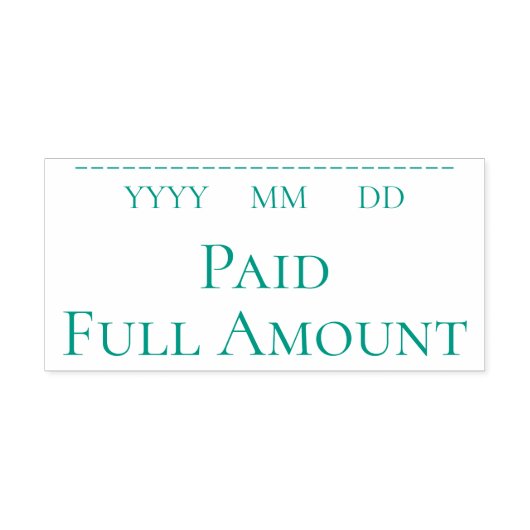 「全額支払済」ゴム印 セルフインキングスタンプ (デザイン)