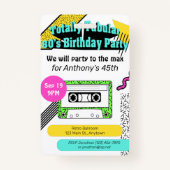 全額管状80の誕生日パーティー バッジ (正面)