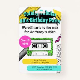 全額管状80の誕生日パーティー バッジ