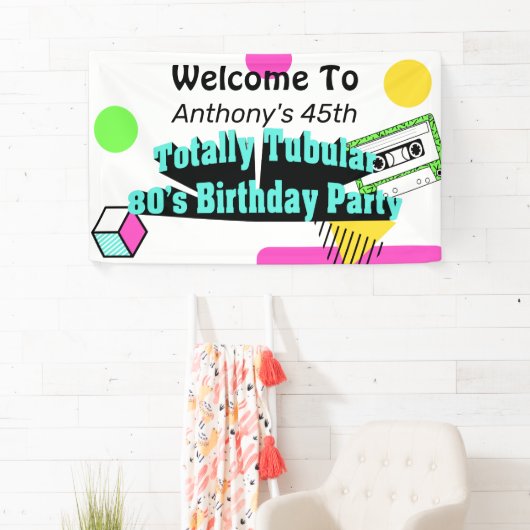 全額管状80の誕生日パーティー 横断幕 (インサイチュ)