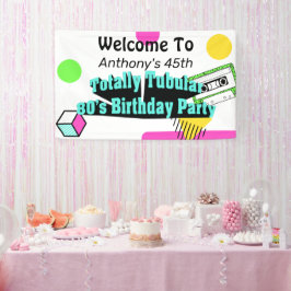 全額管状80の誕生日パーティー 横断幕