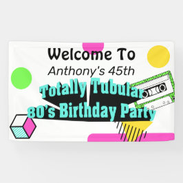 全額管状80の誕生日パーティー 横断幕