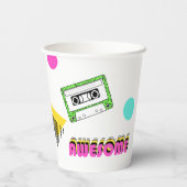 全額管状80の誕生日パーティー 紙コップ (裏面)