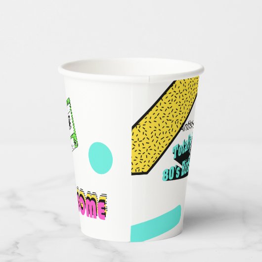 全額管状80の誕生日パーティー 紙コップ (右)