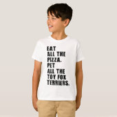 全食べてのピザが全てのおもちゃキツネの恐怖 Tシャツ (正面フル)
