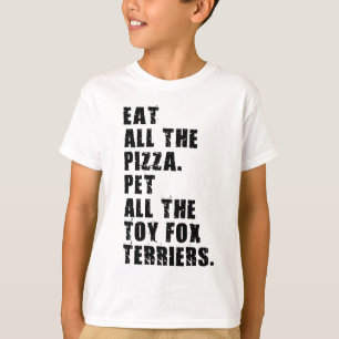 全食べてのピザが全てのおもちゃキツネの恐怖 Tシャツ