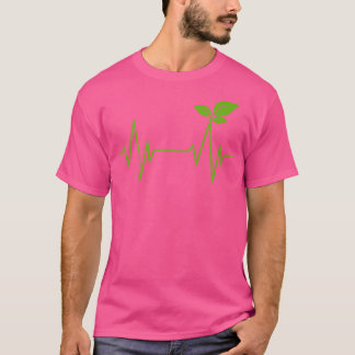 全食品植物系ビーガンハートビートベジタリアン Tシャツ