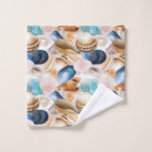 全鮮やか船酔いパターン(の模様が)ある バスタオルセット (ウォッシュタオル)