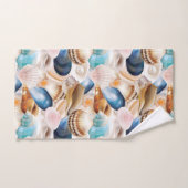 全鮮やか船酔いパターン(の模様が)ある バスタオルセット (ハンドタオル)