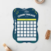 全30ジュズの聖クルアーン トラッカー ノートカード (正面/裏面インサイチュ)