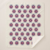 全50アメリカ州愛国者 シェルパブランケット (正面)