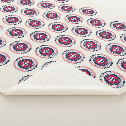 全50アメリカ州愛国者 シェルパブランケット (3/4)