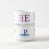 全6冊の小説がオースティンJASPと題する コーヒーマグカップ (中央)