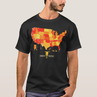 全63米国立公園マップ(裏面 Tシャツ