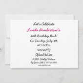 全80年代のレトロパーティの招待状 招待状 (裏面)