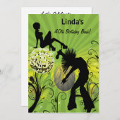 全80年代のレトロパーティの招待状 招待状 (正面/裏面)