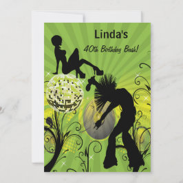 全80年代のレトロパーティの招待状 招待状