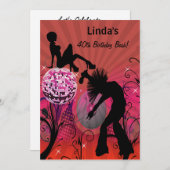 全80年代のレトロパーティの招待状 招待状 (正面/裏面)